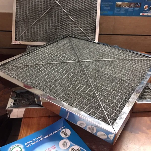 Khung lọc khí công nghiệp bùi nhùi inox Demister