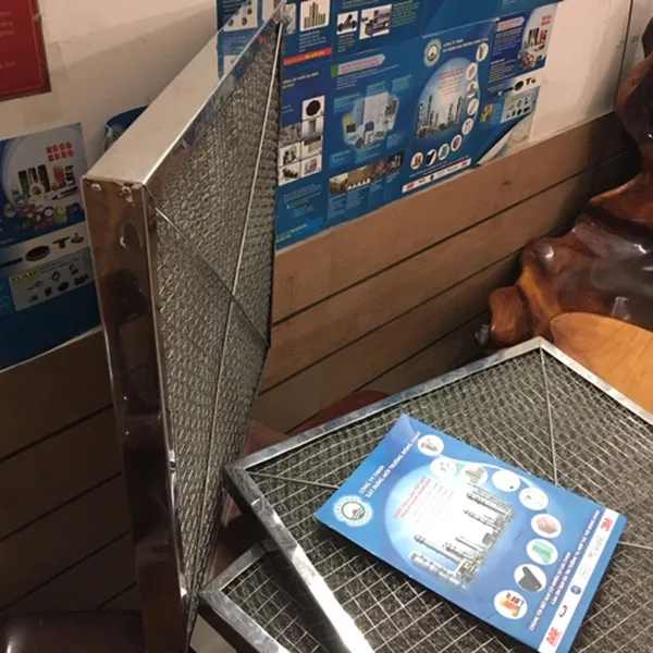 Khung lọc khí công nghiệp bùi nhùi inox Demister