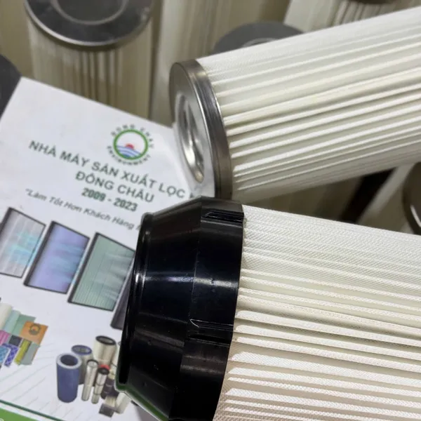 Lõi Lọc Bụi PE OD153 Nắp Nhựa – Lỗ 92 – Đủ Kích Thước 600mm / 1000mm