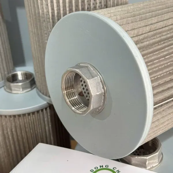 Lõi lọc dầu thủy lực lưới inox – OD150 x Ren 420 x H200mm tấm đục lỗ bên trong