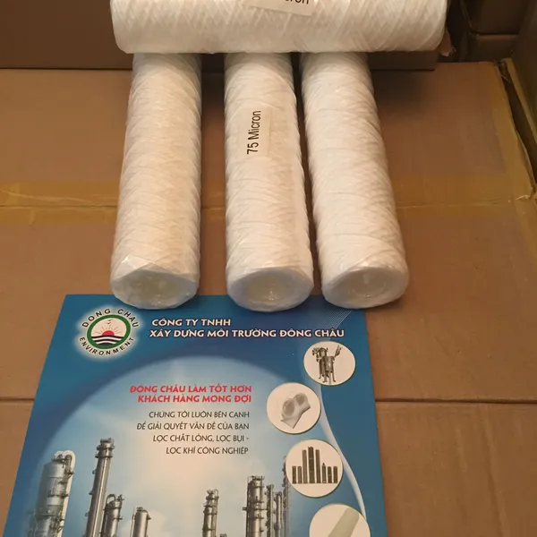 Lõi lọc sợi quấn 10-inch 75 micron