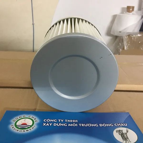 Phin lõi lọc bụi giấy nhựa PE đáy bằng