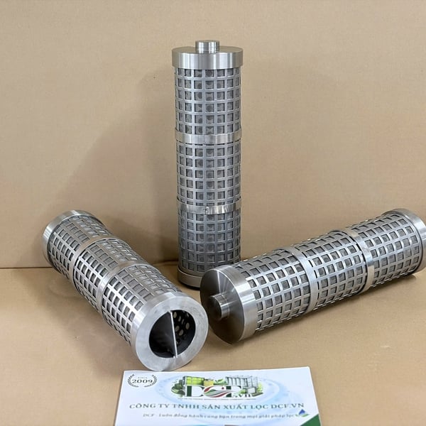 Phin lọc lưới inox OD88 x H300 có thanh gài | DCF.vn
