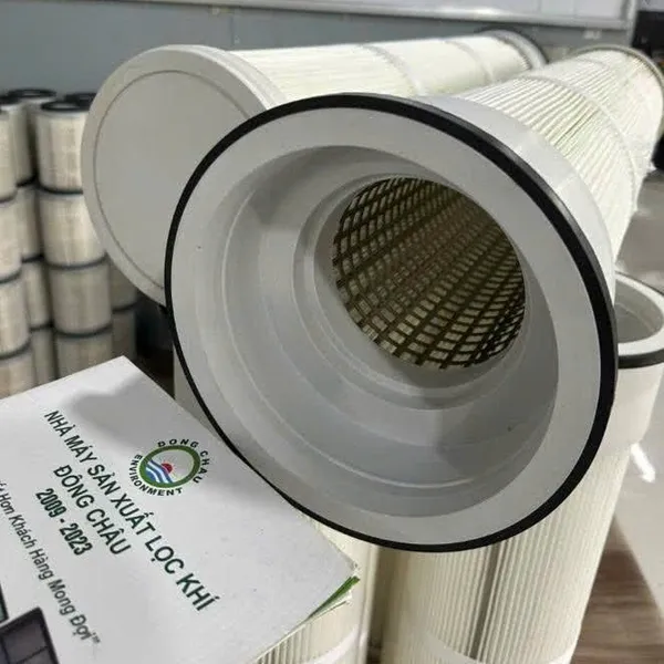 Phin Lõi Lọc Bụi PE Nắp và Đáy Cao Su