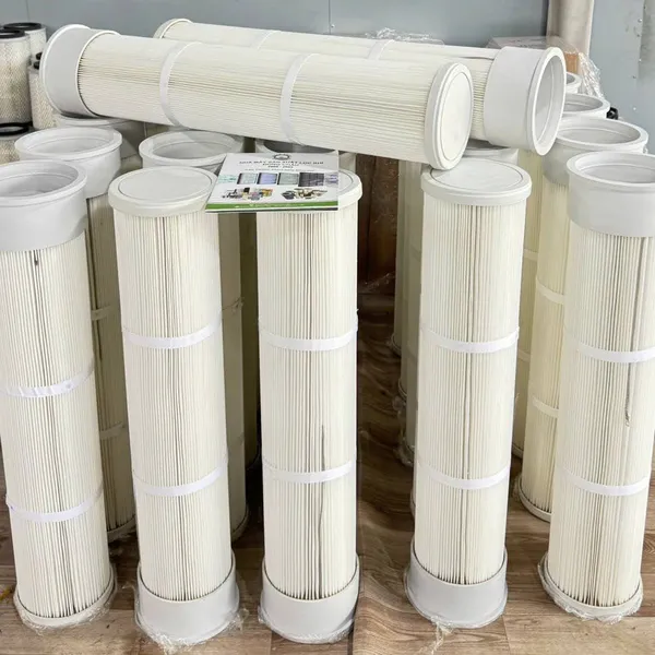 Phin Lõi Lọc Bụi PE Nắp và Đáy Cao Su