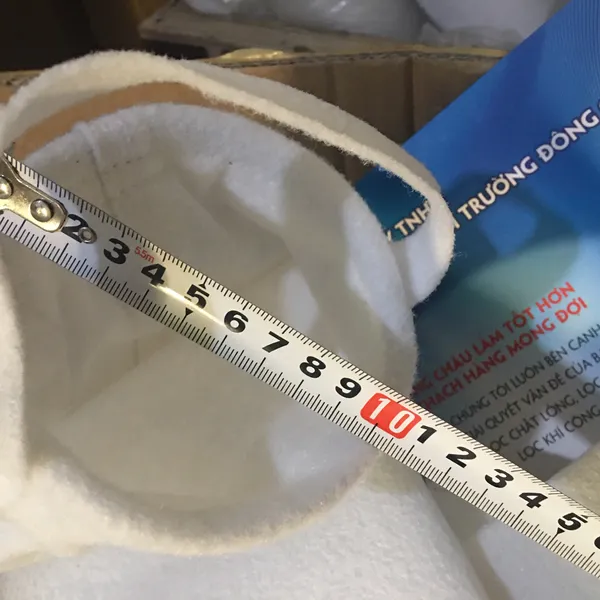 Túi vải lọc polyester vòng inox size 4