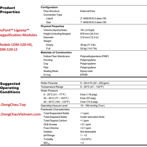 Màng lọc UF DUPONT LDM-120-HS USA