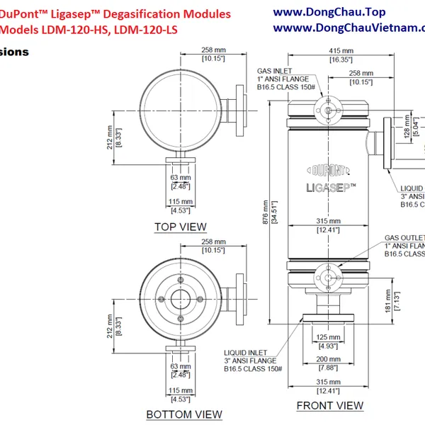 Màng lọc UF DUPONT LDM-120-HS USA