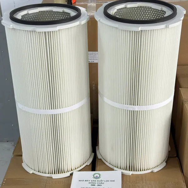 Lõi lọc gió giấy PE có vành 6 ngàm