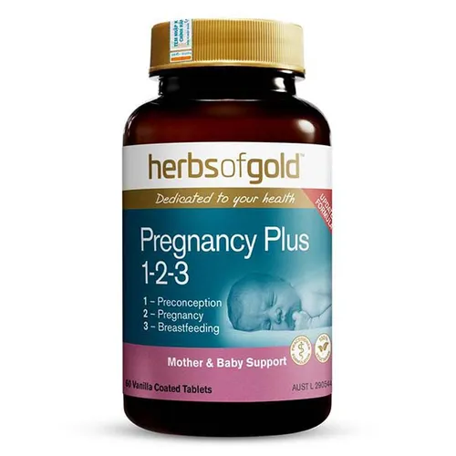 Vitamin tổng hợp cho bà bầu Úc Herbs Of Gold Pregnancy Plus 1-2-3