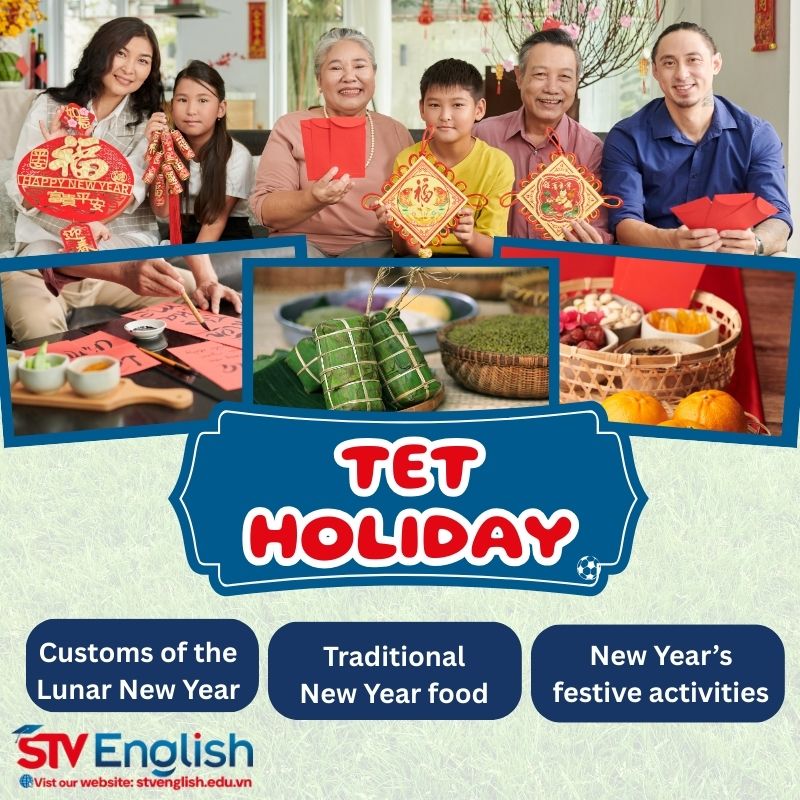 Thuyết trình tiếng Anh cho trẻ em về Tết: Bài thuyết trình mẫu  Thuyết trình tiếng Anh cho trẻ em về Tết: Bài thuyết trình mẫu