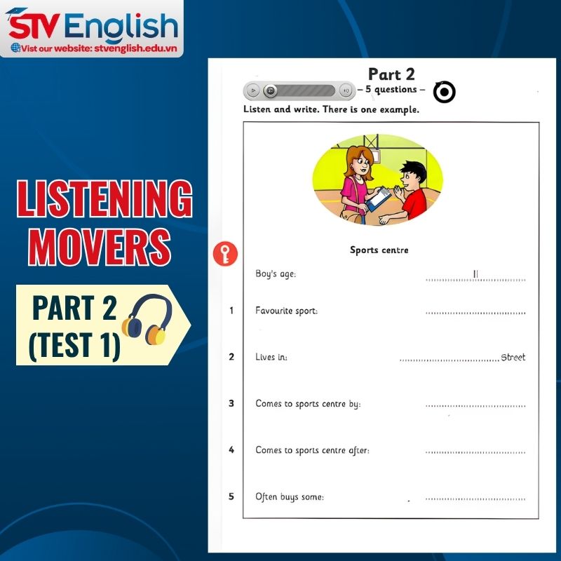 Listening Movers Part 2: Giải Test 1 Listening Movers Part 2: Giải Test 1
