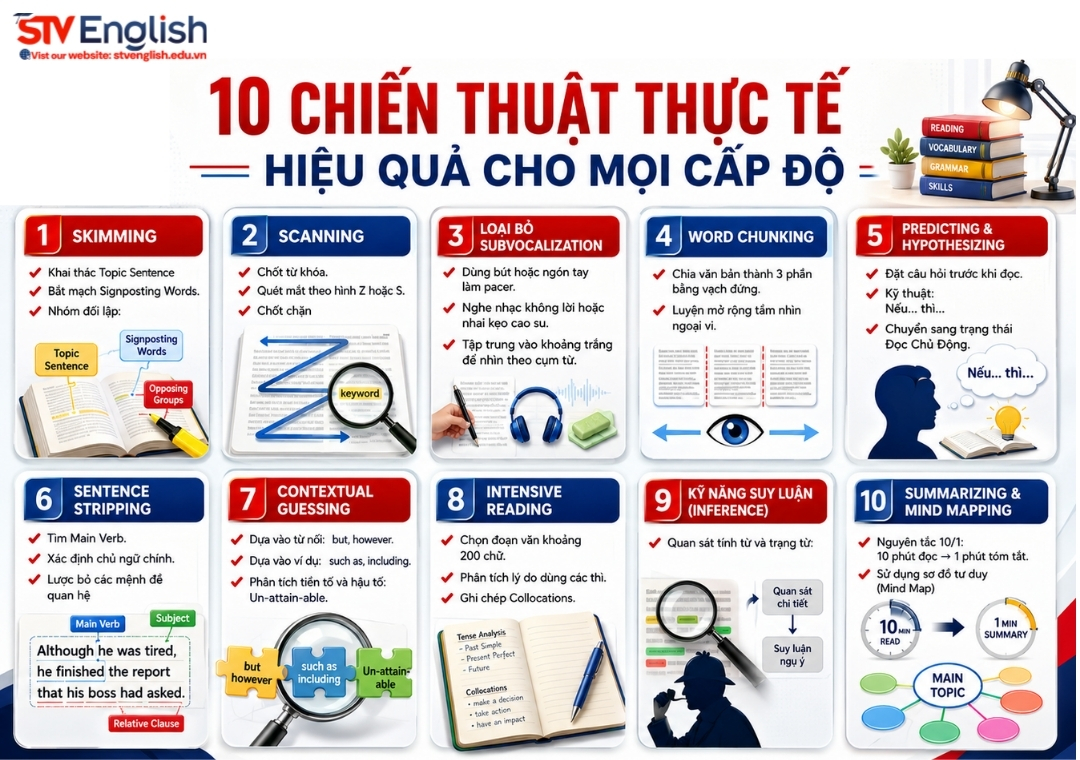 Improve Your Reading Skills-10 Chiến thuật thực tế hiệu quả cho mọi cấp độ Improve Your Reading Skills-10 Chiến thuật thực tế hiệu quả cho mọi cấp độ