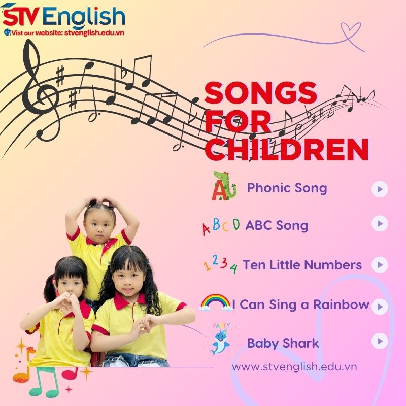 Tiếng Anh cho bé 5 tuổi: Học qua bài hát Tiếng Anh cho bé 5 tuổi: Học qua bài hát