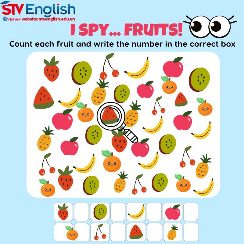 Tiếng Anh cho bé 5 tuổi: Bé học tiếng Anh qua trò chơi tìm từ Tiếng Anh cho bé 5 tuổi: Bé học tiếng Anh qua trò chơi tìm từ