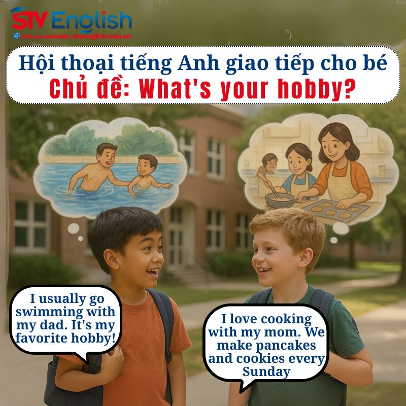 Mẫu hội thoại tiếng Anh giao tiếp cho bé: Chủ đề “Hobbies and Pastimes” Mẫu hội thoại tiếng Anh giao tiếp cho bé: Chủ đề “Hobbies and Pastimes”