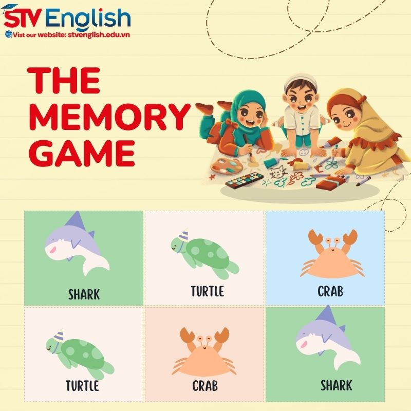Dạy tiếng Anh cho bé 5 tuổi qua trò chơi "Memory Game" - Trò chơi trí nhớ Dạy tiếng Anh cho bé 5 tuổi qua trò chơi "Memory Game" - Trò chơi trí nhớ