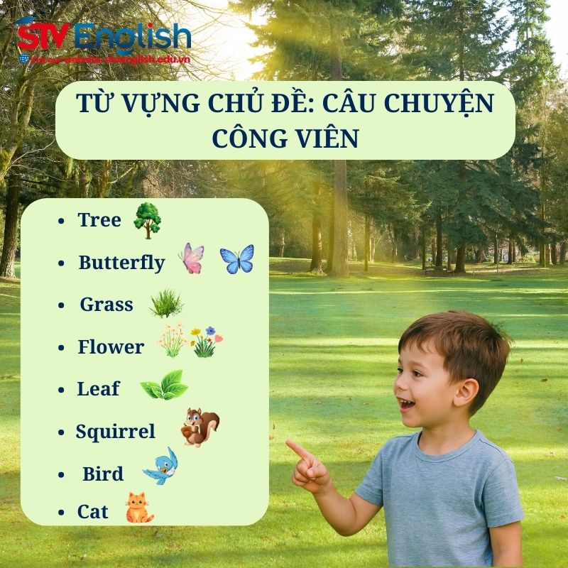 Dạy tiếng Anh cho bé 6 tuổi chủ đề công viên Dạy tiếng Anh cho bé 6 tuổi chủ đề công viên