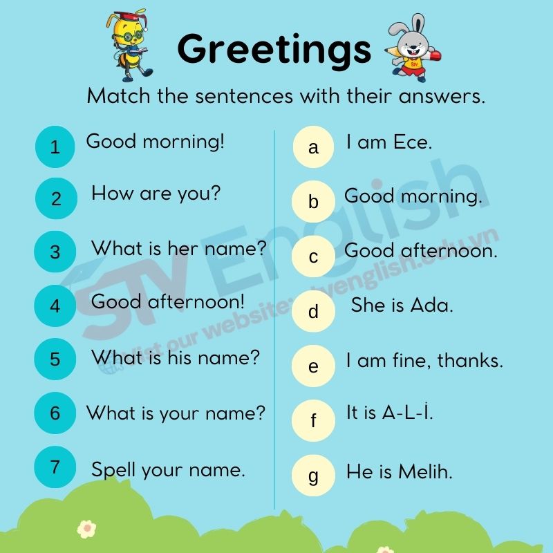 Tiếng Anh cho bé 5 tuổi: Mẫu câu chào hỏi tiếng Anh cơ bản Tiếng Anh cho bé 5 tuổi: Mẫu câu chào hỏi tiếng Anh cơ bản