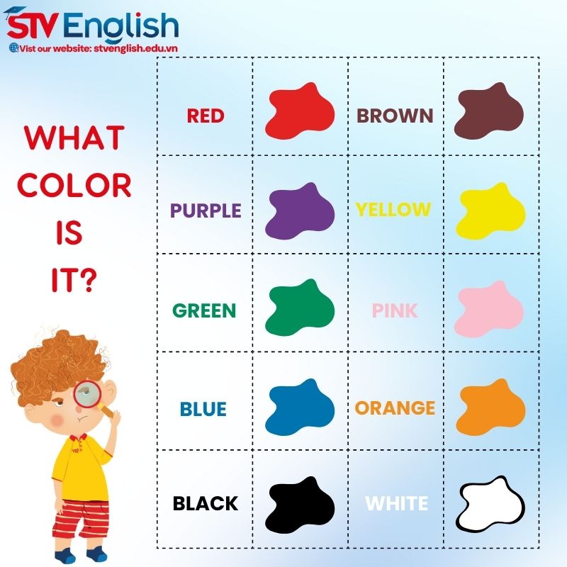 Tiếng Anh cho bé 5 tuổi: Chủ đề Color Tiếng Anh cho bé 5 tuổi: Chủ đề Color