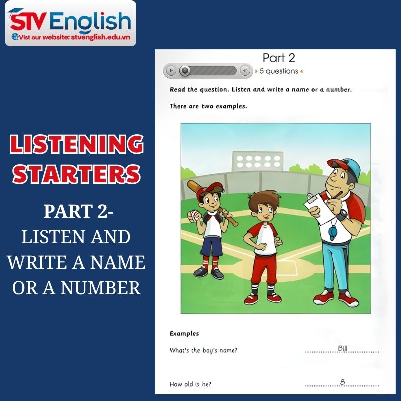 Listening Starters Test: Part 2 Listening Starters Test: Part 2