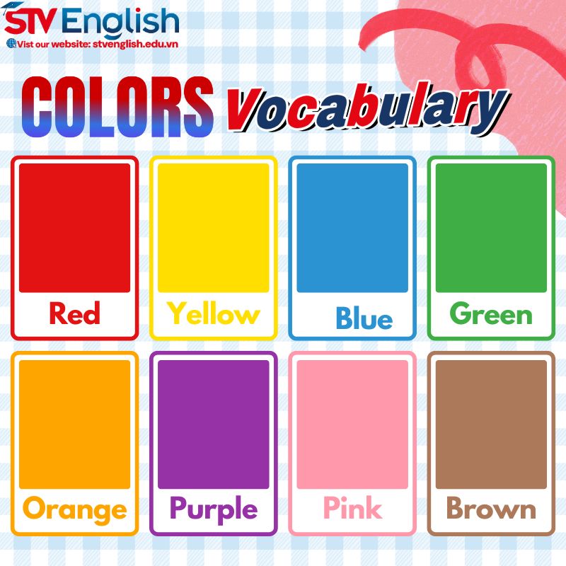 Tiếng Anh cho bé 5 tuổi: Nhận biết từ vựng màu sắc và hình dạng cơ bản Tiếng Anh cho bé 5 tuổi: Nhận biết từ vựng màu sắc và hình dạng cơ bản