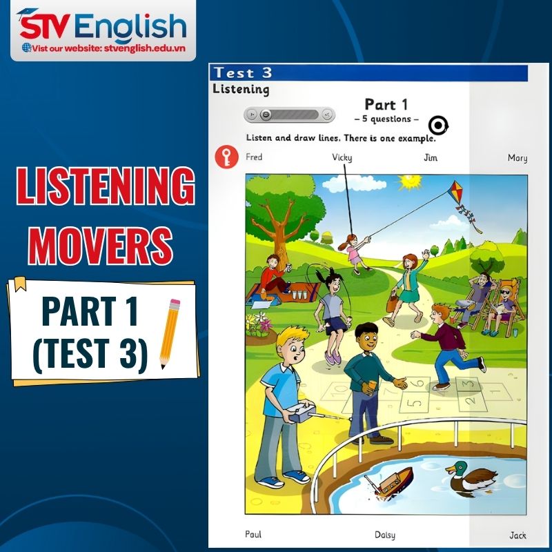 Hướng dẫn chi tiết Listening Movers Part 1 (Test 3) Hướng dẫn chi tiết Listening Movers Part 1 (Test 3)