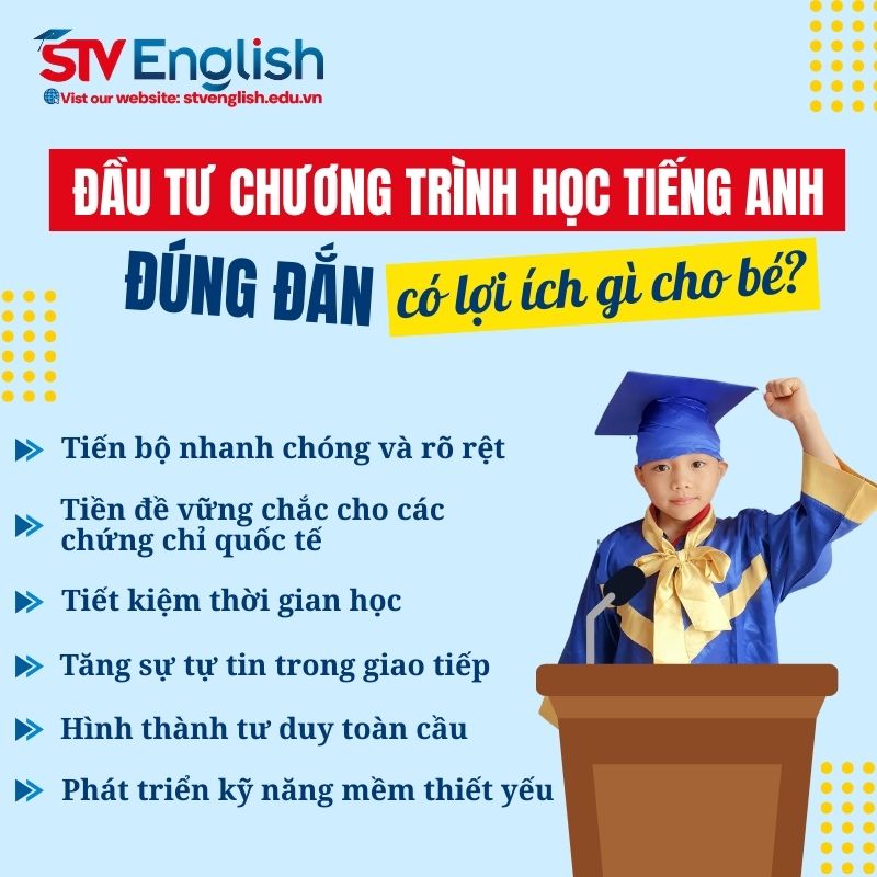 Lợi ích vô hình khi đầu tư đúng chương trình học tiếng Anh giao tiếp cho bé Lợi ích vô hình khi đầu tư đúng chương trình học tiếng Anh giao tiếp cho bé
