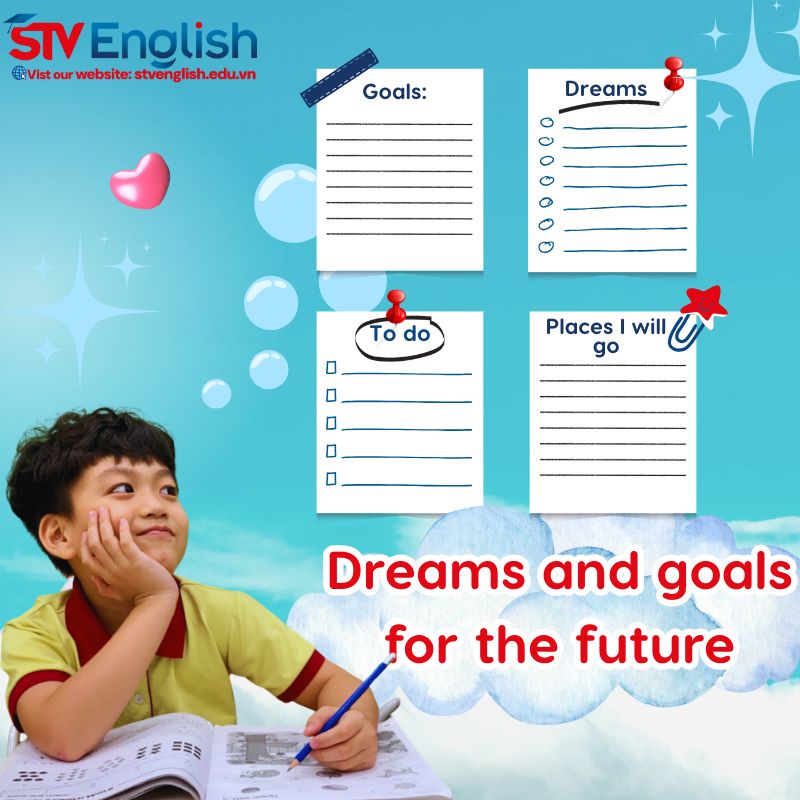 Thuyết trình tiếng anh cho trẻ em: Dreams and goals for the future Thuyết trình tiếng anh cho trẻ em: Dreams and goals for the future