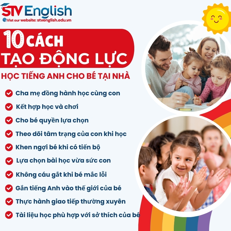 10 cách tạo động lực học tiếng Anh cho bé 5 tuổi tại nhà 10 cách tạo động lực học tiếng Anh cho bé 5 tuổi tại nhà