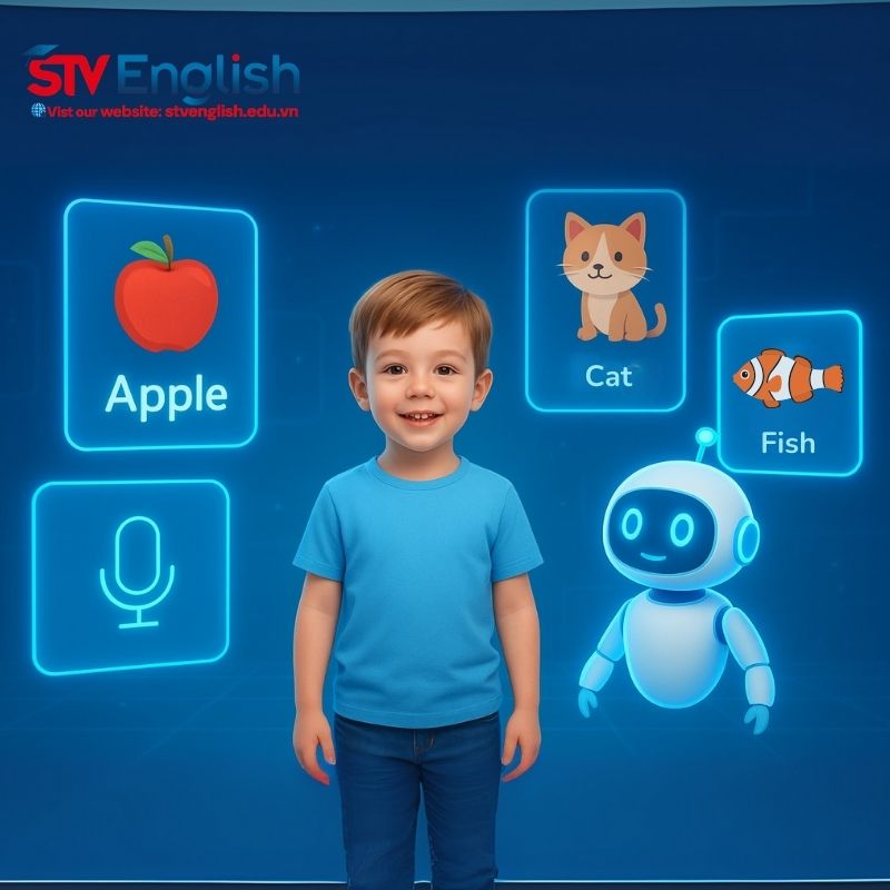 Tổng quan về việc dạy tiếng Anh ch bé 6 tuổi kết hợp công nghệ AI. Tổng quan về việc dạy tiếng Anh ch bé 6 tuổi kết hợp công nghệ AI.