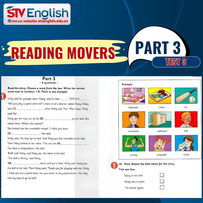 Hướng dẫn làm bài Reading Movers Part 3 của Test 3 Hướng dẫn làm bài Reading Movers Part 3 của Test 3