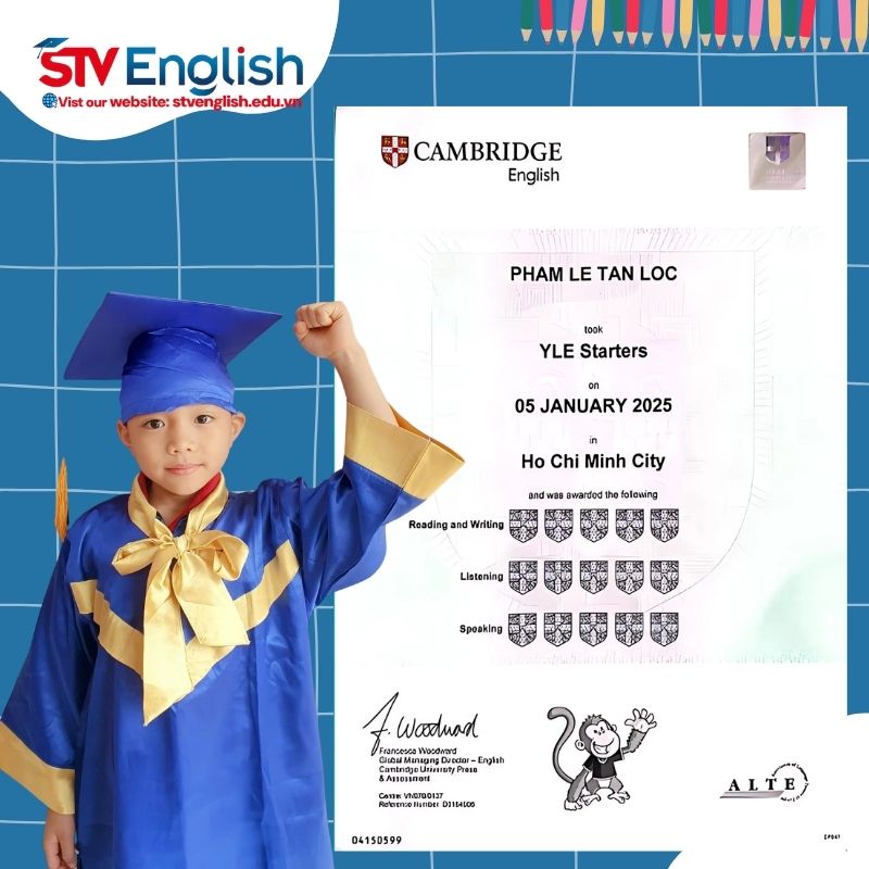 Chứng chỉ Cambridge Starters. Chứng chỉ Cambridge Starters.