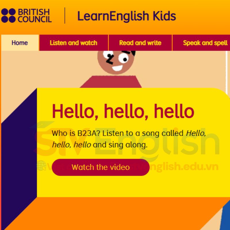 Top 7 website học tiếng Anh cho bé 5 tuổi: British Council  Top 7 website học tiếng Anh cho bé 5 tuổi: British Council