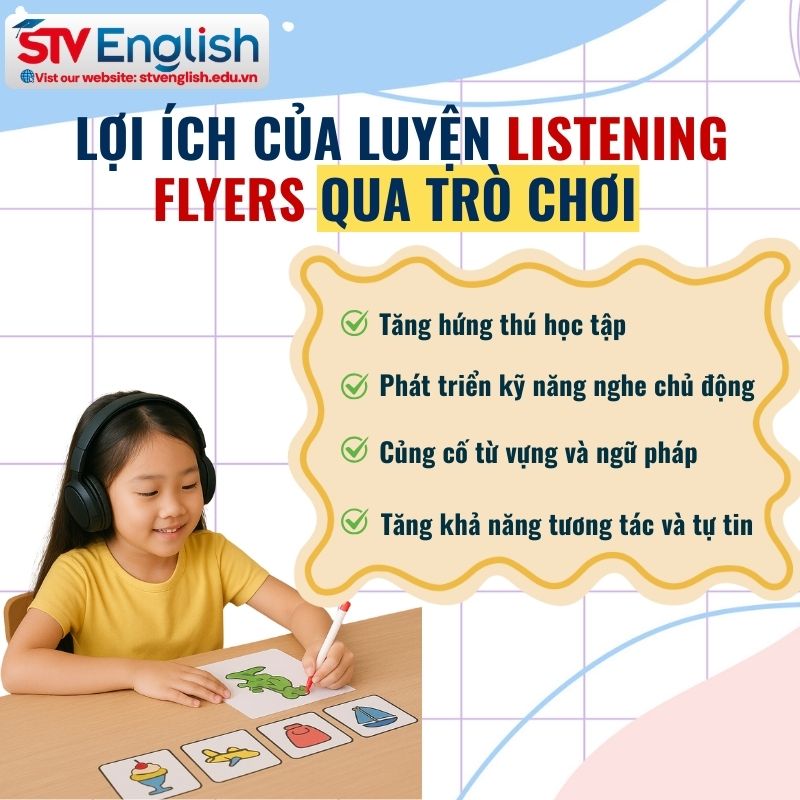 Lợi ích của việc luyện Listening Flyers qua trò chơi Lợi ích của việc luyện Listening Flyers qua trò chơi