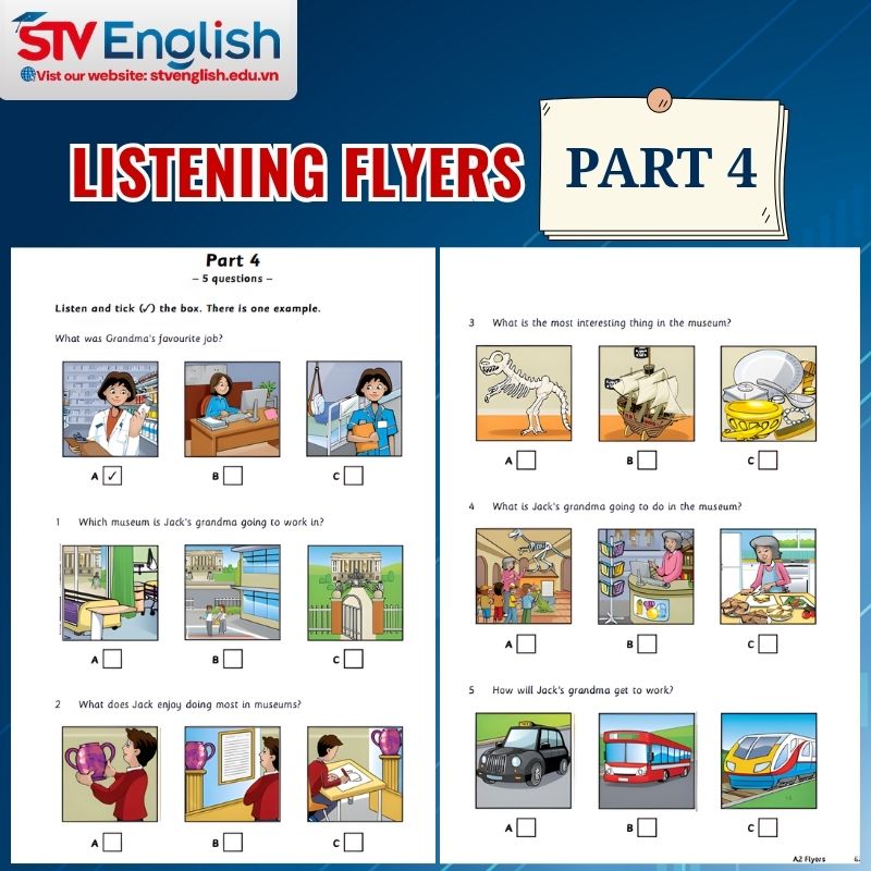Mẫu đề thi Listening Flyers: Part 4 Mẫu đề thi Listening Flyers: Part 4