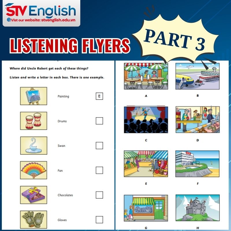 Mẫu đề thi Listening Flyers: Part 3 Mẫu đề thi Listening Flyers: Part 3