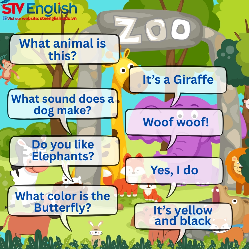 Câu hỏi tiếng Anh cho bé 5 tuổi theo chủ đề Động vật & thiên nhiên Câu hỏi tiếng Anh cho bé 5 tuổi theo chủ đề Động vật & thiên nhiên