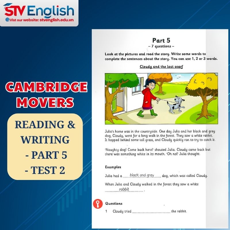Reading & Writing Movers Part 5 (Test 2) Reading & Writing Movers Part 5 (Test 2)