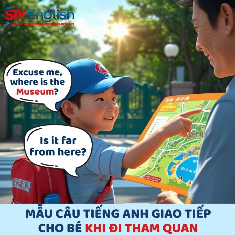 Mẫu câu tiếng Anh giao tiếp cho bé khi đi du lịch Mẫu câu tiếng Anh giao tiếp cho bé khi đi du lịch