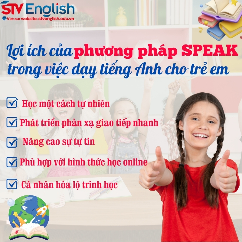 Lợi ích của phương pháp S.P.E.A.K trọng việc dạy tiếng Anh cho trẻ em Lợi ích của phương pháp S.P.E.A.K trọng việc dạy tiếng Anh cho trẻ em