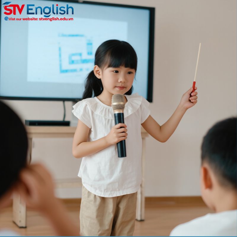 Thuyết trình tiếng Anh cho trẻ em đóng vai trò thiết yếu, giúp trẻ cải thiện khả năng ngôn ngữ Thuyết trình tiếng Anh cho trẻ em đóng vai trò thiết yếu, giúp trẻ cải thiện khả năng ngôn ngữ