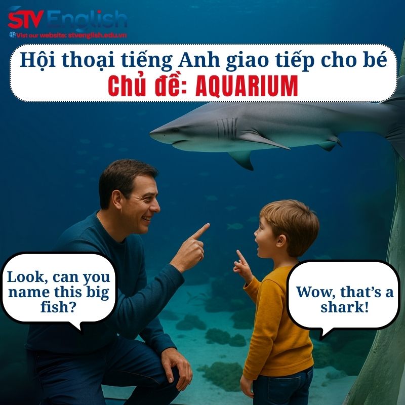 Mẫu hội thoại tiếng Anh giao tiếp cho bé: Chủ đề Aquarium Mẫu hội thoại tiếng Anh giao tiếp cho bé: Chủ đề Aquarium