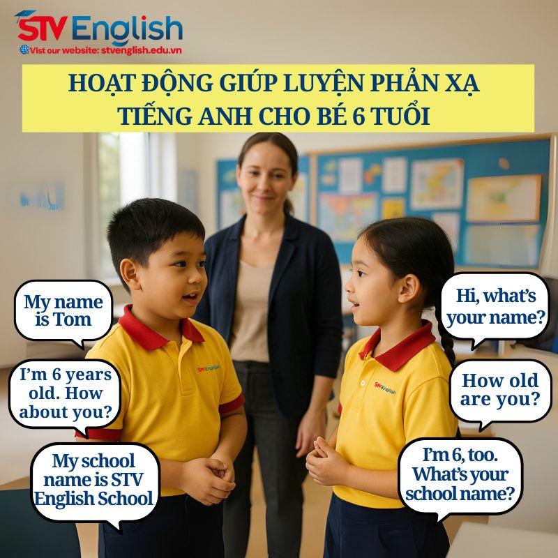 Các hoạt động luyện hỏi – đáp giao tiếp tiếng Anh cho bé 6 tuổi. Các hoạt động luyện hỏi – đáp giao tiếp tiếng Anh cho bé 6 tuổi.