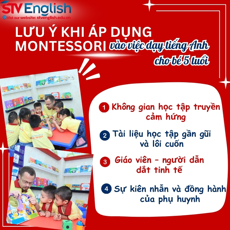 Lưu ý khi áp dụng phương pháp Montessori trọng việc dạy tiếng Anh cho bé Lưu ý khi áp dụng phương pháp Montessori trọng việc dạy tiếng Anh cho bé