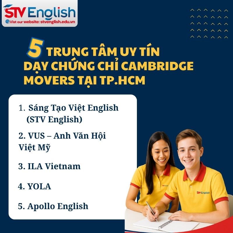 Trẻ nên học Cambridge Movers ở đâu? Trẻ nên học Cambridge Movers ở đâu?