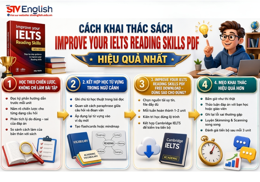 Cách khai thác sách improve your ielts reading skills pdf Cách khai thác sách improve your ielts reading skills pdf