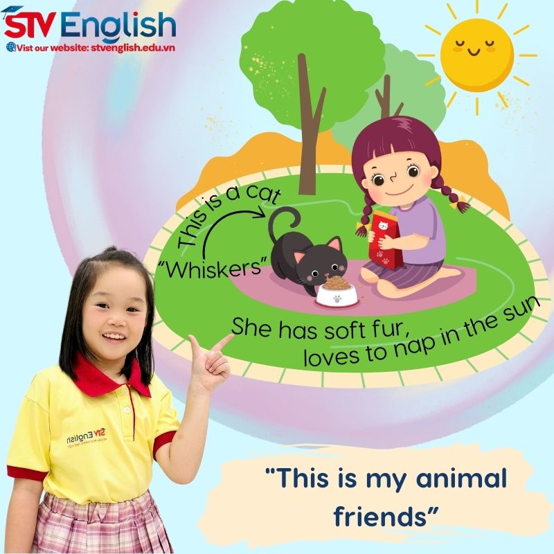 Thuyết trình tiếng Anh cho bé mới bắt đầu: Câu chuyện "This is my animal friends" Thuyết trình tiếng Anh cho bé mới bắt đầu: Câu chuyện "This is my animal friends"