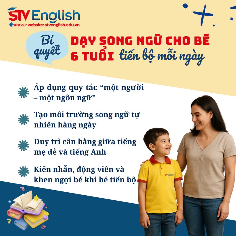 Bí quyết dạy song ngữ cho bé 6 tuổi mỗi ngày. Bí quyết dạy song ngữ cho bé 6 tuổi mỗi ngày.