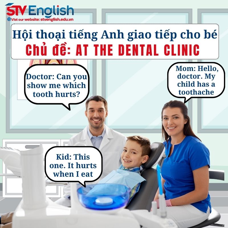 Mẫu hội thoại tiếng Anh giao tiếp cho bé: Chủ đề “At the Dental Clinic” Mẫu hội thoại tiếng Anh giao tiếp cho bé: Chủ đề “At the Dental Clinic”